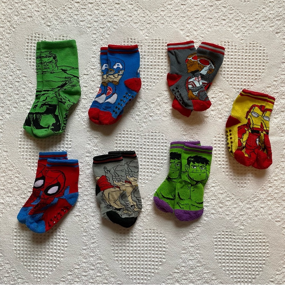 $5 or 3/$10 Toddler Boy Super Hero Avenger Socks